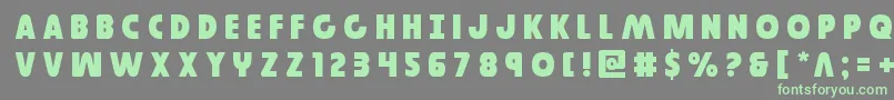Governortitle Font – Green Fonts on Gray Background