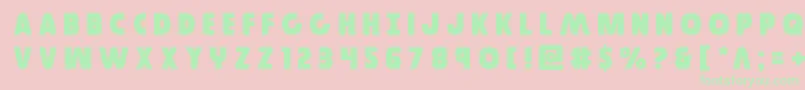 Governortitle Font – Green Fonts on Pink Background