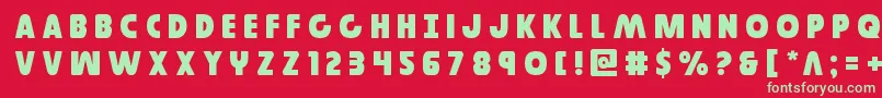More about Governortitle Font Governortitle Font – Green Fonts on Red Background