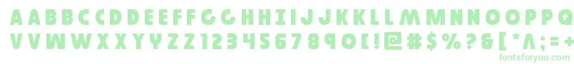 Governortitle Font – Green Fonts on White Background