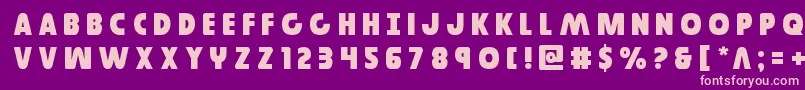 Governortitle Font – Pink Fonts on Purple Background