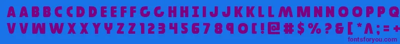 Governortitle Font – Purple Fonts on Blue Background
