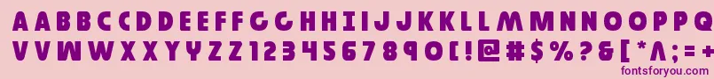 Governortitle Font – Purple Fonts on Pink Background