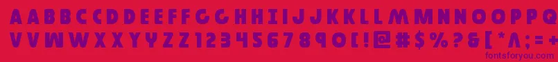 Governortitle Font – Purple Fonts on Red Background