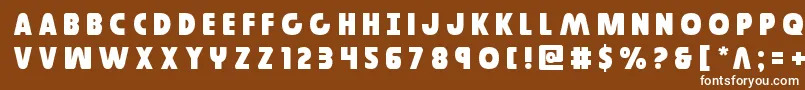 Governortitle Font – White Fonts on Brown Background