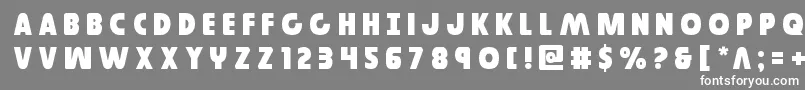 Governortitle Font – White Fonts on Gray Background
