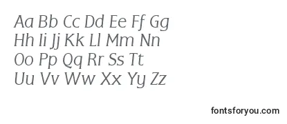 FlareLightGothicItalic-fontti