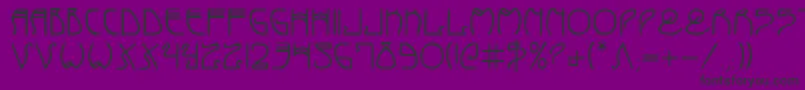 En savoir plus sur la police Coydeco Police Coydeco – polices noires sur fond violet