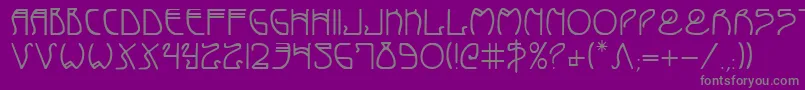 Weitere Informationen zur Coydeco-Schriftart Coydeco-Schriftart – Graue Schriften auf violettem Hintergrund