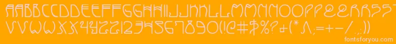 En savoir plus sur la police Coydeco Police Coydeco – polices roses sur fond orange