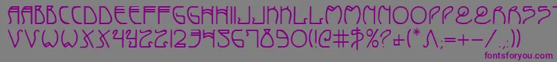 Coydeco Font – Purple Fonts on Gray Background