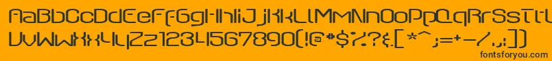 QswitchAx Font – Black Fonts on Orange Background