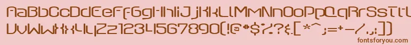 QswitchAx Font – Brown Fonts on Pink Background