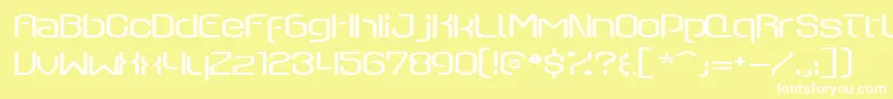 QswitchAx Font – White Fonts on Yellow Background