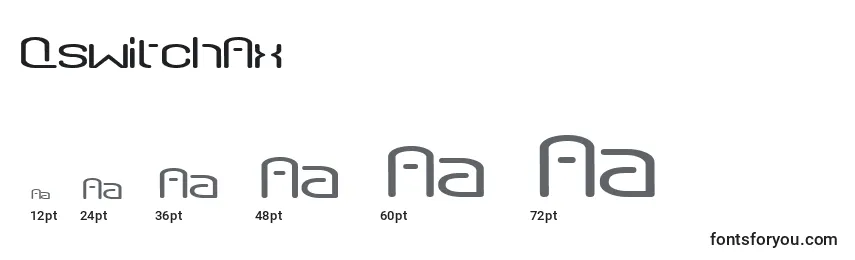 QswitchAx Font Sizes