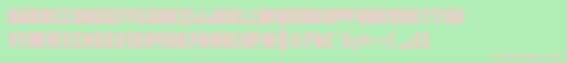 Ironforgeplate Font – Pink Fonts on Green Background