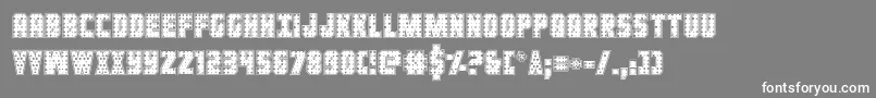 Ironforgeplate Font – White Fonts on Gray Background