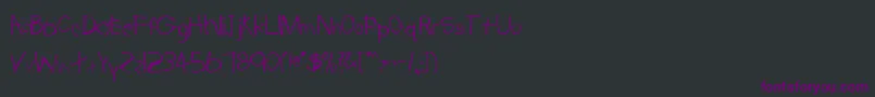 fuente TabathaNormal – Fuentes Moradas Sobre Fondo Negro