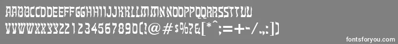 フォントTanach – 灰色の背景に白い文字