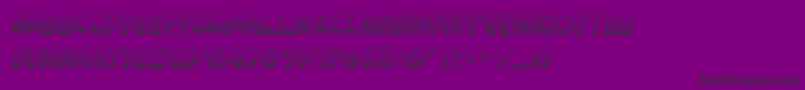 Eggrollgradital Font – Black Fonts on Purple Background