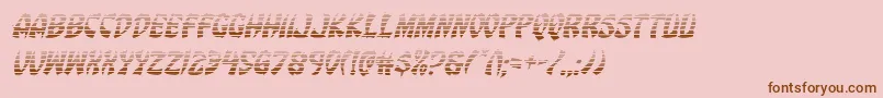 Eggrollgradital Font – Brown Fonts on Pink Background