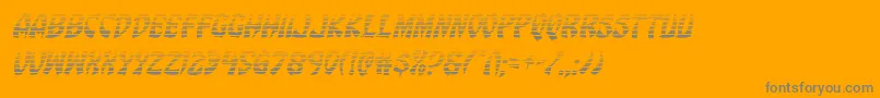 Eggrollgradital Font – Gray Fonts on Orange Background