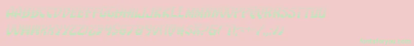 Eggrollgradital Font – Green Fonts on Pink Background