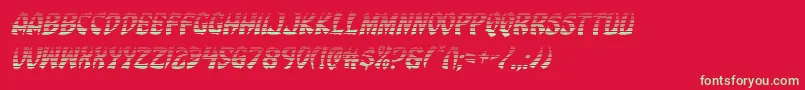 Шрифт Eggrollgradital – зелёные шрифты на красном фоне