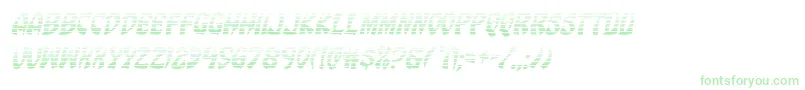 Eggrollgradital Font – Green Fonts on White Background