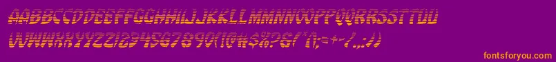 Eggrollgradital Font – Orange Fonts on Purple Background