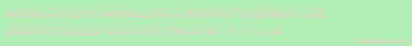 Eggrollgradital Font – Pink Fonts on Green Background