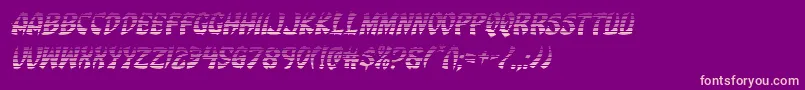 Eggrollgradital-Schriftart – Rosa Schriften auf violettem Hintergrund