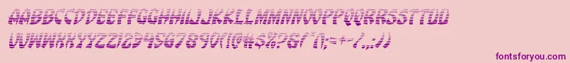 Eggrollgradital-Schriftart – Violette Schriften auf rosa Hintergrund