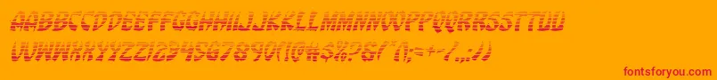 Eggrollgradital Font – Red Fonts on Orange Background