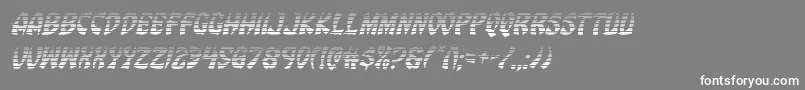 Eggrollgradital Font – White Fonts on Gray Background