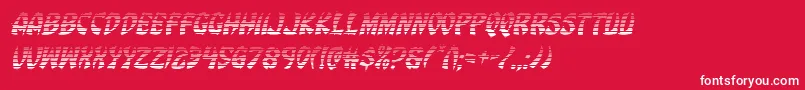フォントEggrollgradital – 赤い背景に白い文字