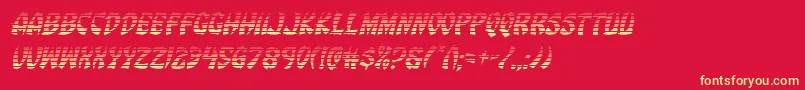 Eggrollgradital Font – Yellow Fonts on Red Background