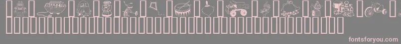 GeToys Font – Pink Fonts on Gray Background