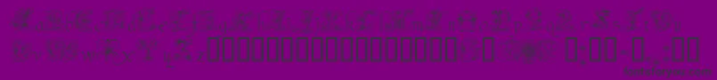 AndradeSwash Font – Black Fonts on Purple Background