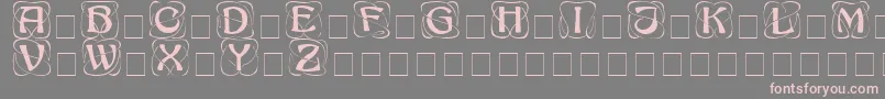 AdageDisplayCapsSsi Font – Pink Fonts on Gray Background