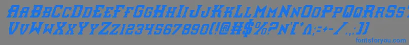 Weitere Informationen zur Interceptorci-Schriftart Interceptorci-Schriftart – Blaue Schriften auf grauem Hintergrund