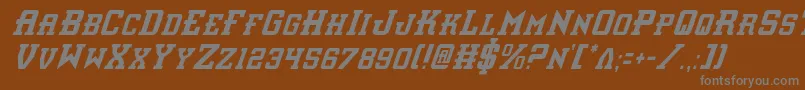 Interceptorci Font – Gray Fonts on Brown Background