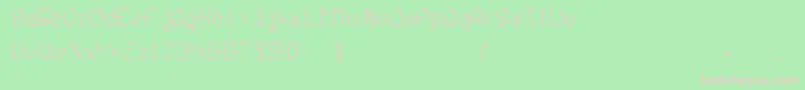 WhiteKnight Font – Pink Fonts on Green Background