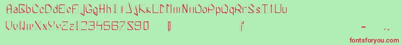 WhiteKnight Font – Red Fonts on Green Background