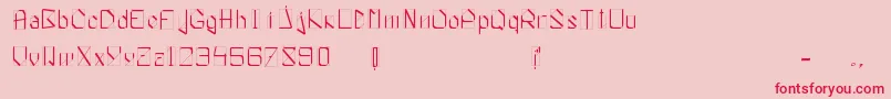 WhiteKnight Font – Red Fonts on Pink Background