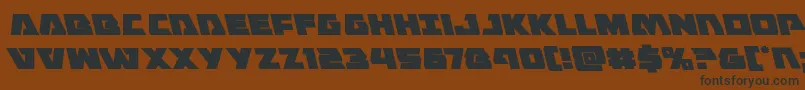 Eaglestrikeleft Font – Black Fonts on Brown Background