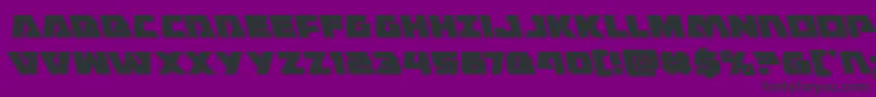 Eaglestrikeleft Font – Black Fonts on Purple Background