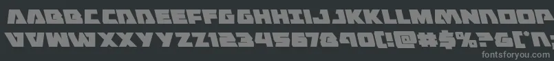 Шрифт Eaglestrikeleft – серые шрифты на чёрном фоне