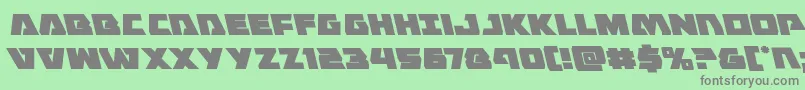 Eaglestrikeleft Font – Gray Fonts on Green Background