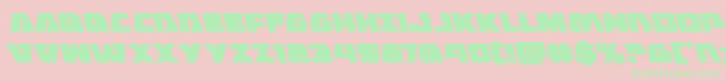 Eaglestrikeleft Font – Green Fonts on Pink Background